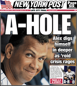NYPost calls him A-Hole 